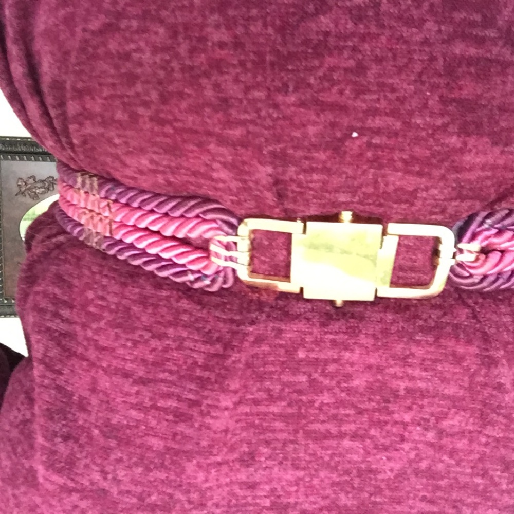 Vintage purple-pink rope like belt